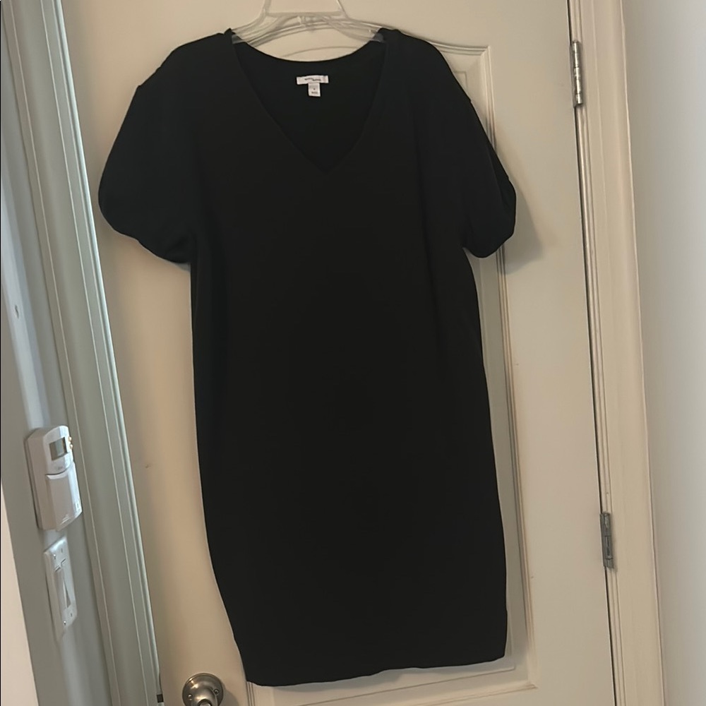 Black V-Neck Dress